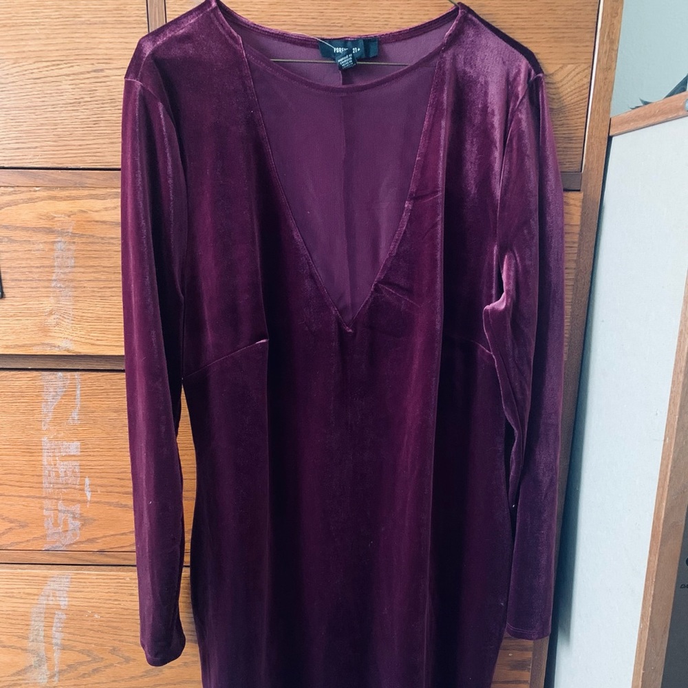 Velvet mesh dress